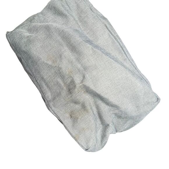 J initial light weight Blue gray gold customized 23x9x15 extra large Tote Bag - Picture 4 of 7